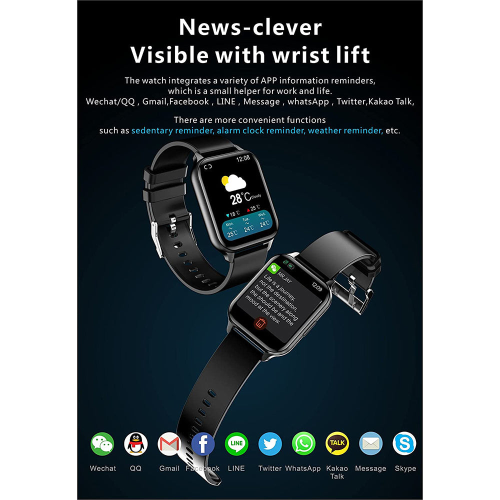 French Connection Blue Silicone Unisex Smartwatch Q26-A