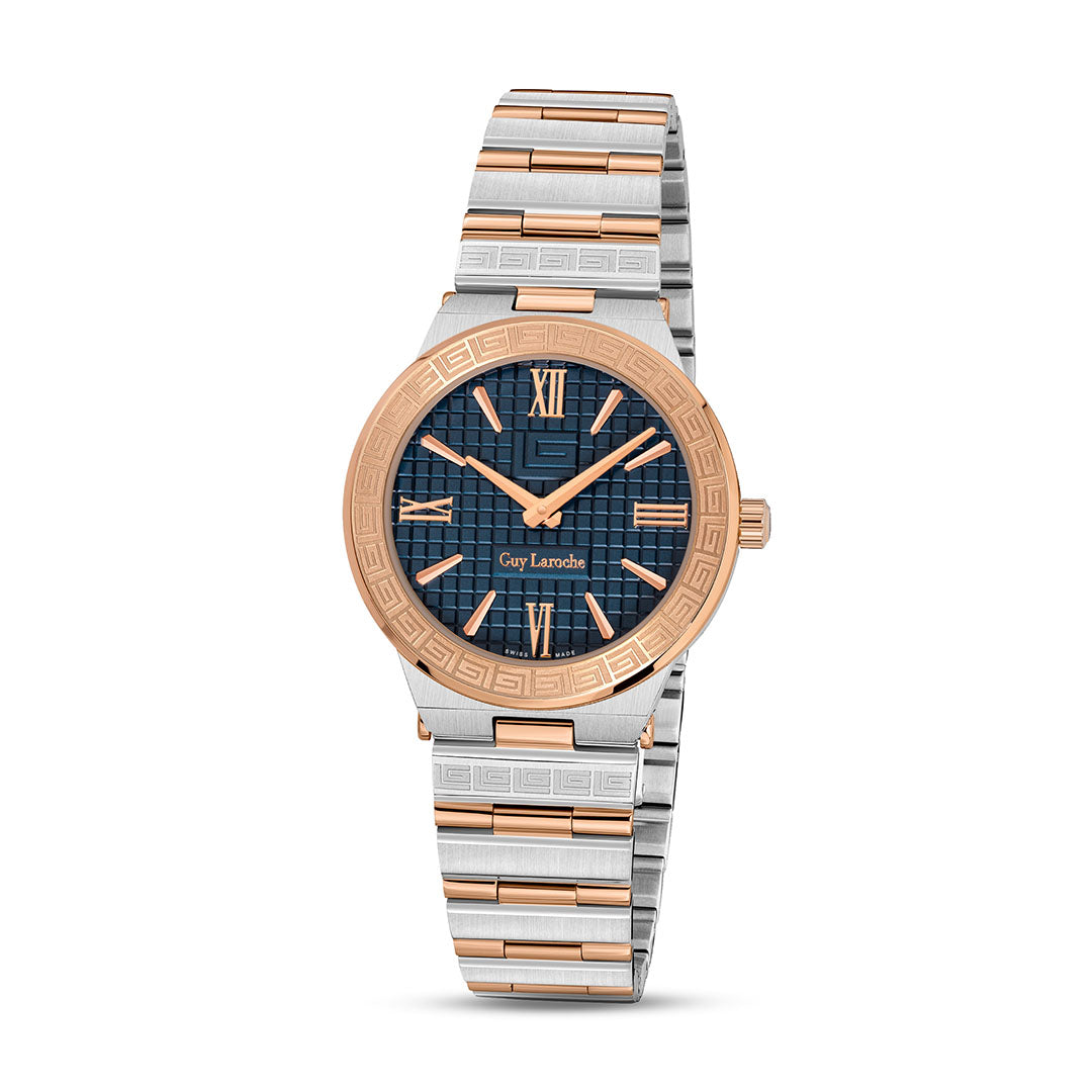 Guy Laroche Sacha 2 Hands Blue Round Dial SWISS MADE Watch for Women - GLWLG0000416
