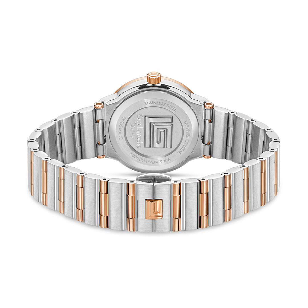 Guy Laroche Sacha 2 Hands Blue Round Dial SWISS MADE Watch for Women - GLWLG0000416