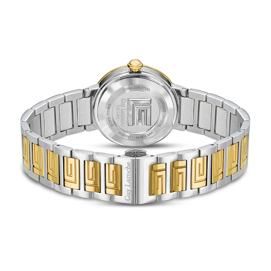 Guy Laroche Ariane 2 Hands Round Dial MOP SWISS MADE Watch for Women - GLWLG0001001