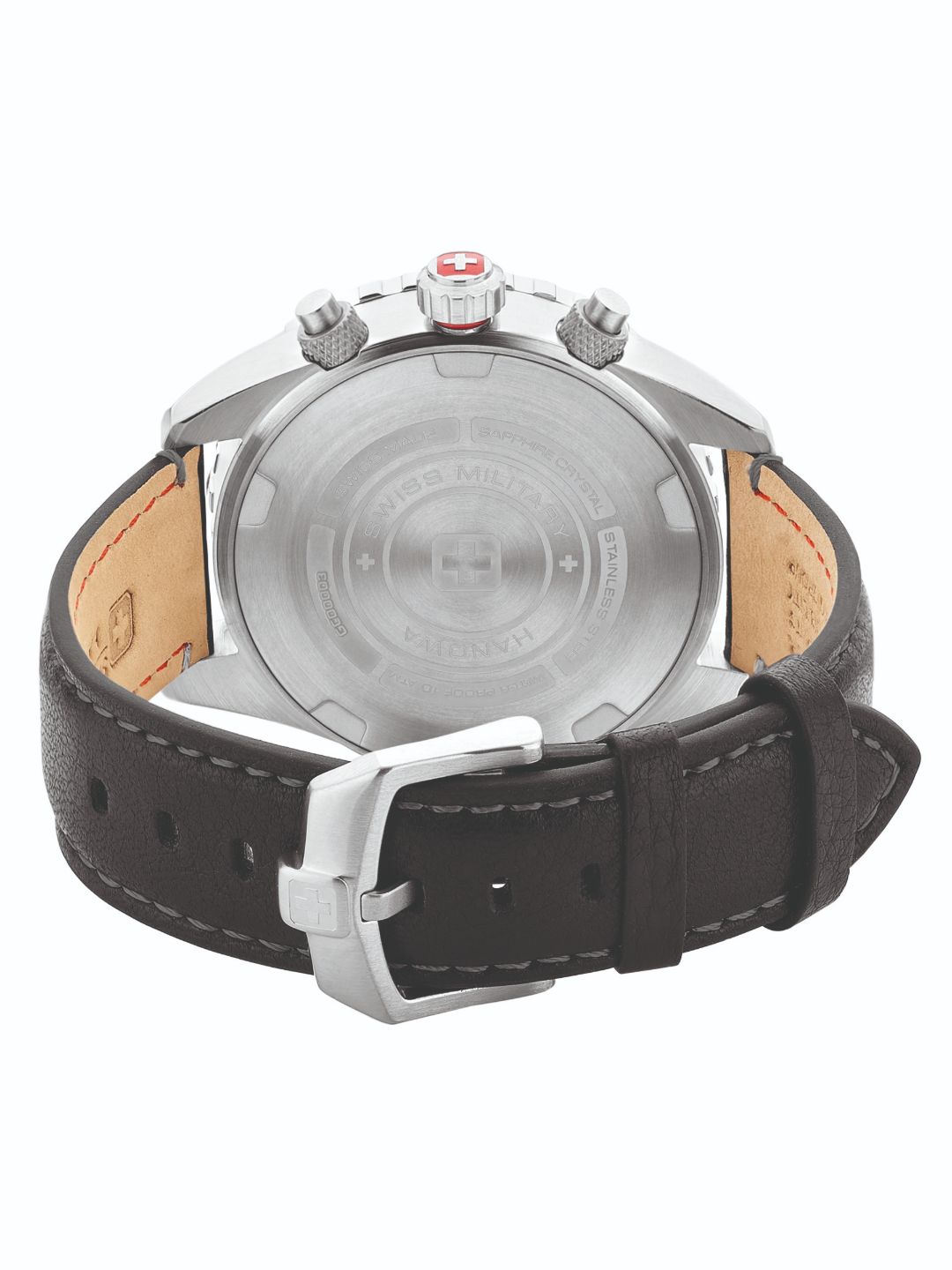 Swiss Military Hanowa SMWGC0000302  - Swiss Made Round Silver Chronograph - Watch for men