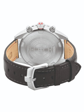 Swiss Military Hanowa SMWGC0000302  - Swiss Made Round Silver Chronograph - Watch for men