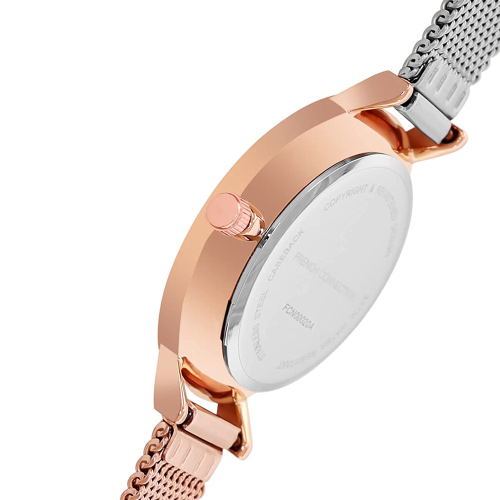 French Connection Analog Rose Gold Dial Women's Watch-FCN00020A