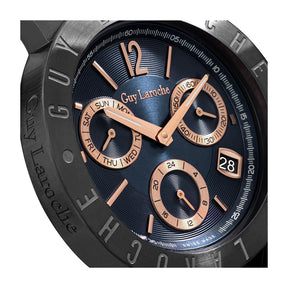 Guy Laroche Alex Multifunction Round Dial Blue SWISS MADE Watch for Men - GLWGA0000117