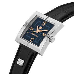 Guy Laroche Camille 3 Hands Square Dial Blue SWISS MADE Watch for Men - GLWGA0000202