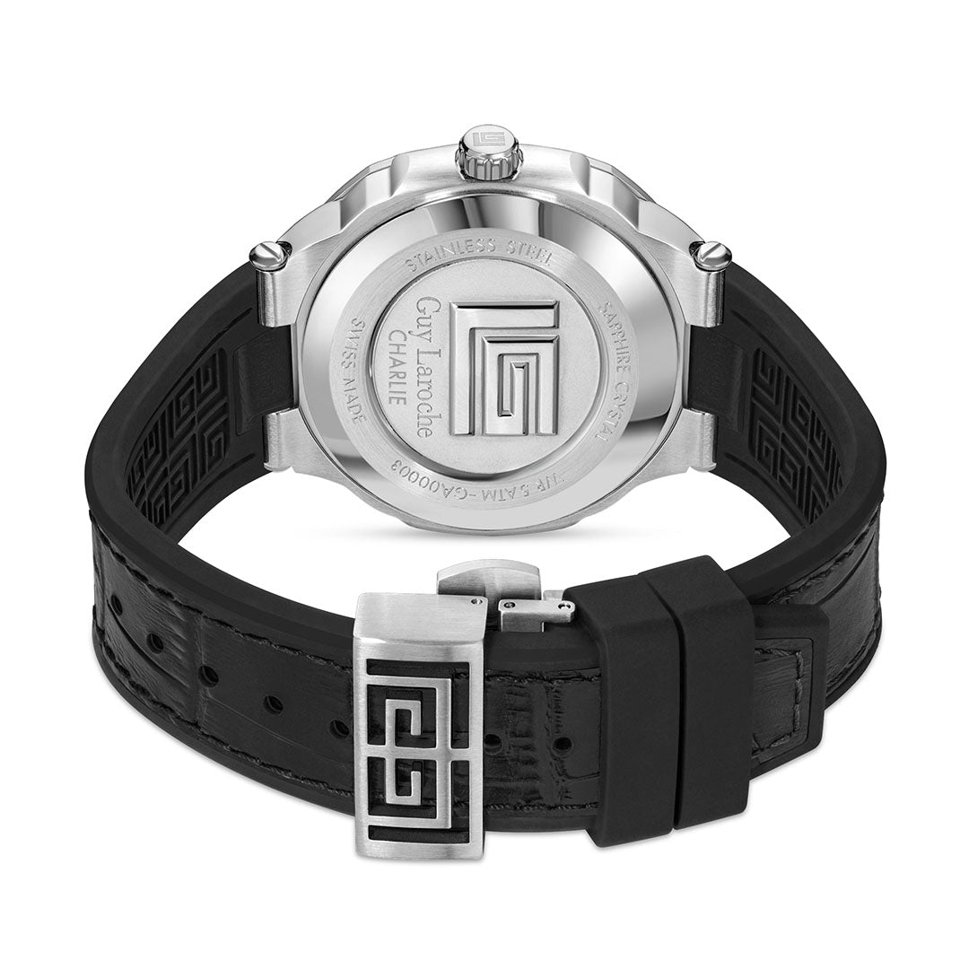 Guy Laroche Charlie Multifunction Round Dial Silver SWISS MADE Watch for Men - GLWGA0000308