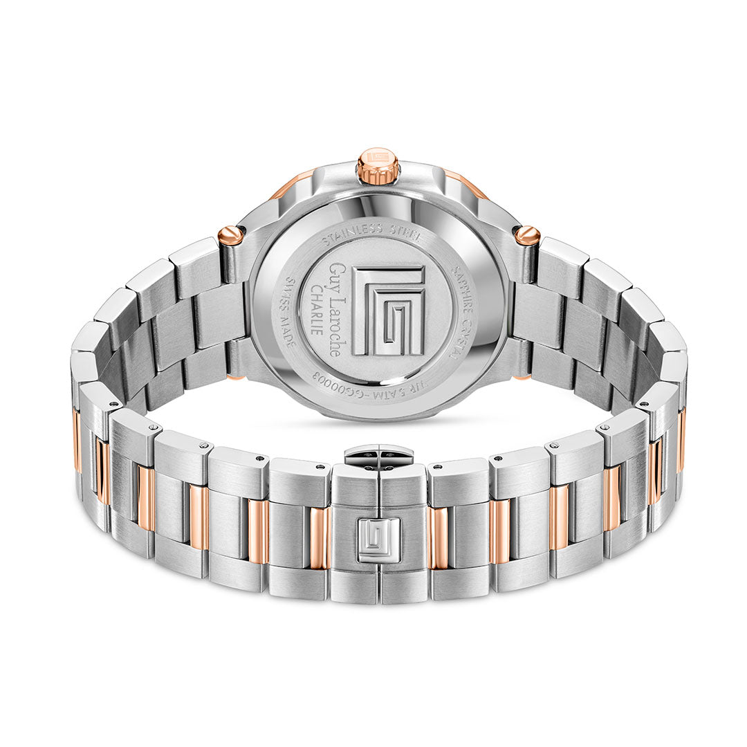 Guy Laroche Charlie Multifunction Blue Round Dial  WISS MADE Watch for Men - GLWGG0000309