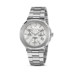 Guy Laroche Charlie Multifunction White Round Dial SWISS MADE Watch for Men - GLWGG0000310