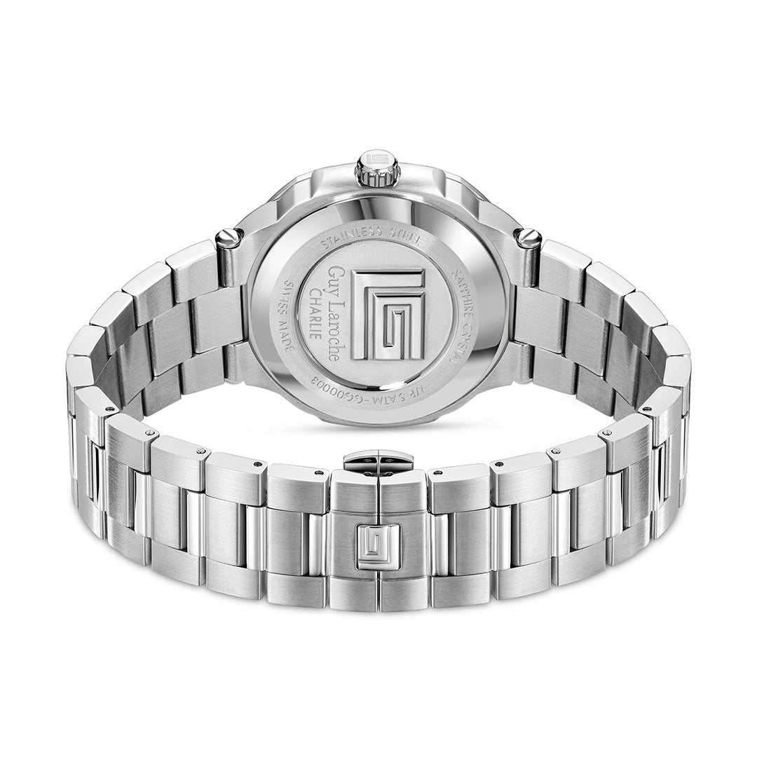 Guy Laroche Charlie Multifunction White Round Dial SWISS MADE Watch for Men - GLWGG0000310