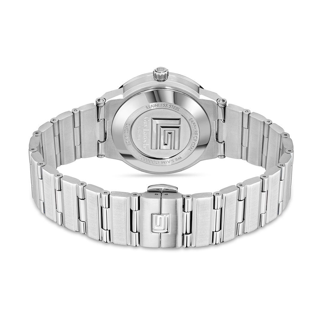 Guy Laroche Sacha 3 Hands Blue Round Dial SWISS MADE Watch for Men - GLWGG0000406