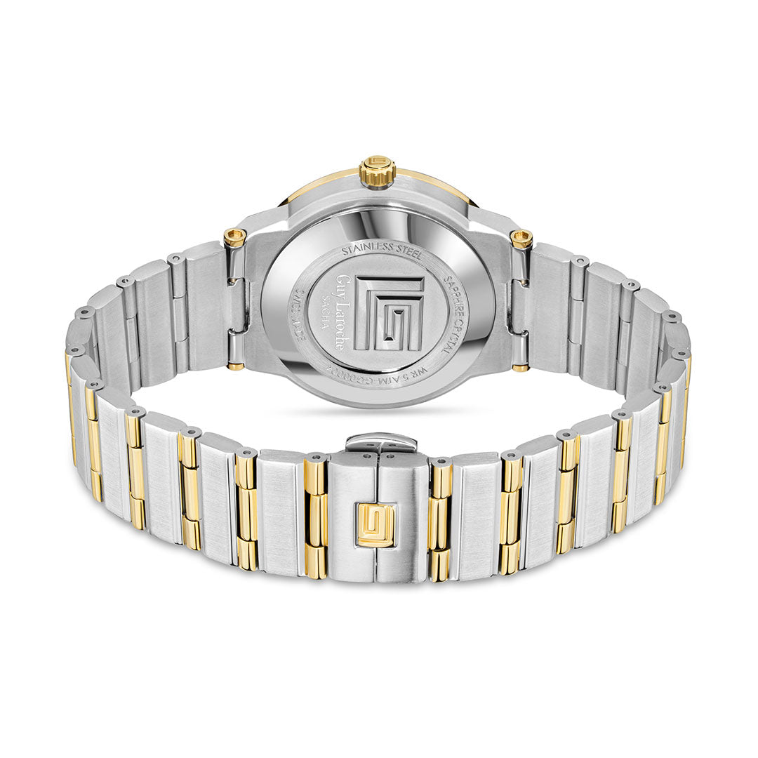 Guy Laroche Sacha 3 Hands Silver Round Dial SWISS MADE Watch for Men - GLWGG0000407