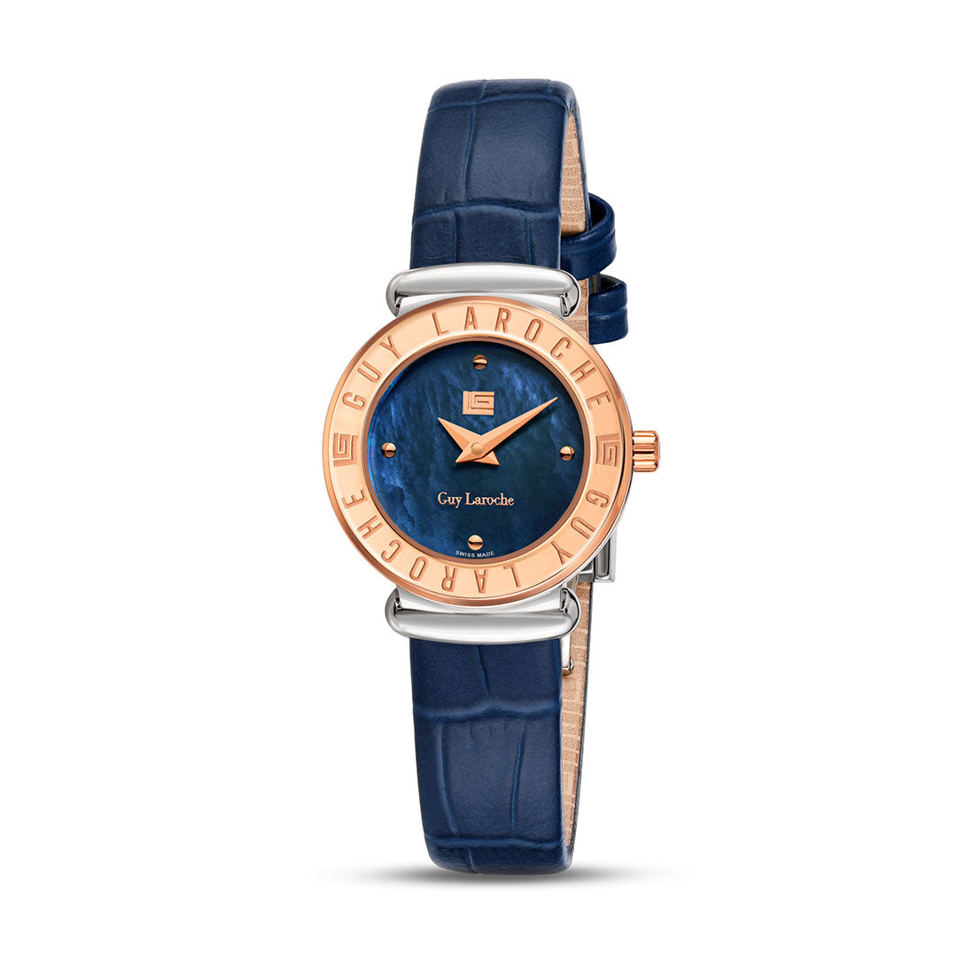 Guy Laroche Betty 2 Hands Blue Round Dial SWISS MADE Watch for Women - GLWLA0000908