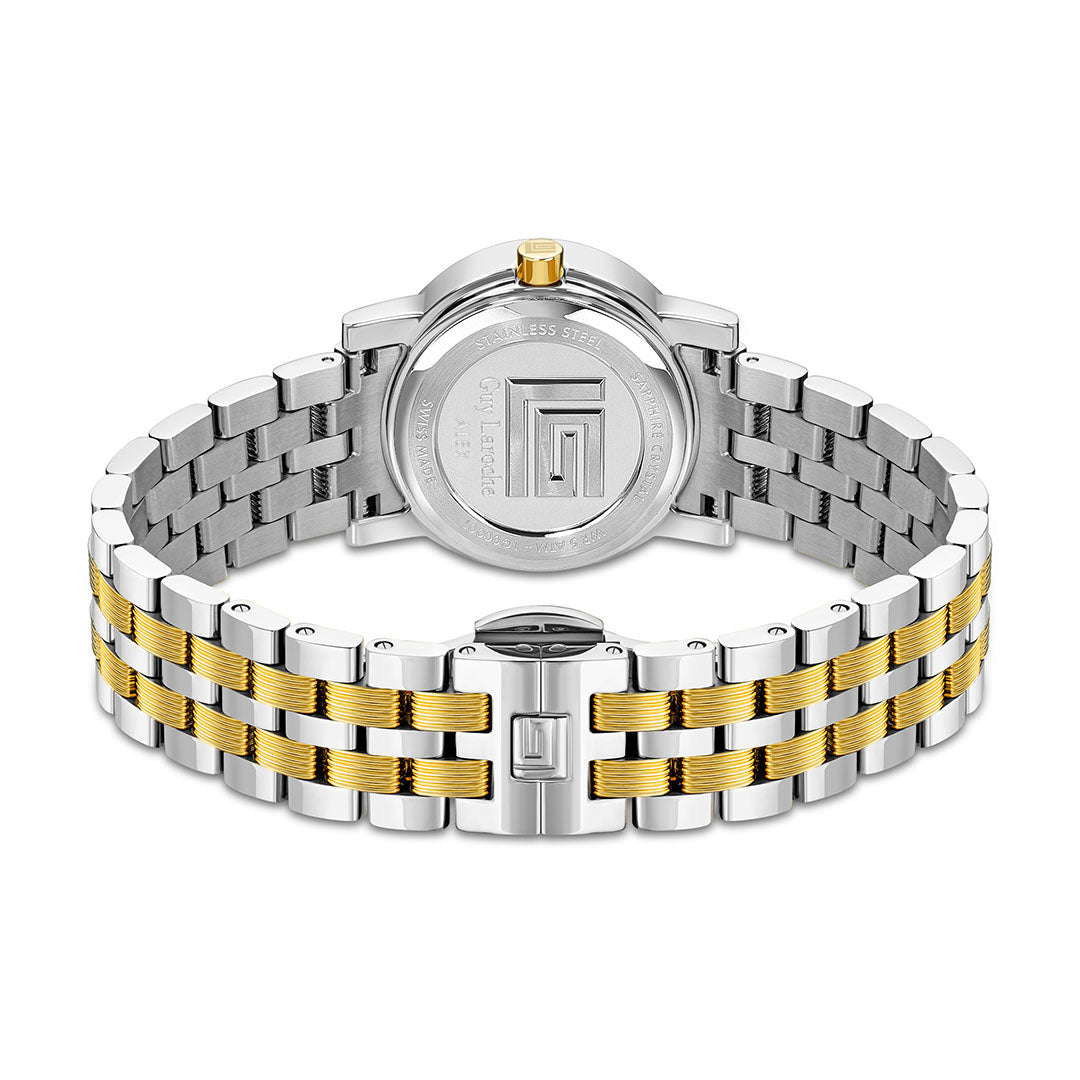 Guy Laroche Alex 3 Hands Round Dial White SWISS MADE Watch for Women - GLWLG0000122