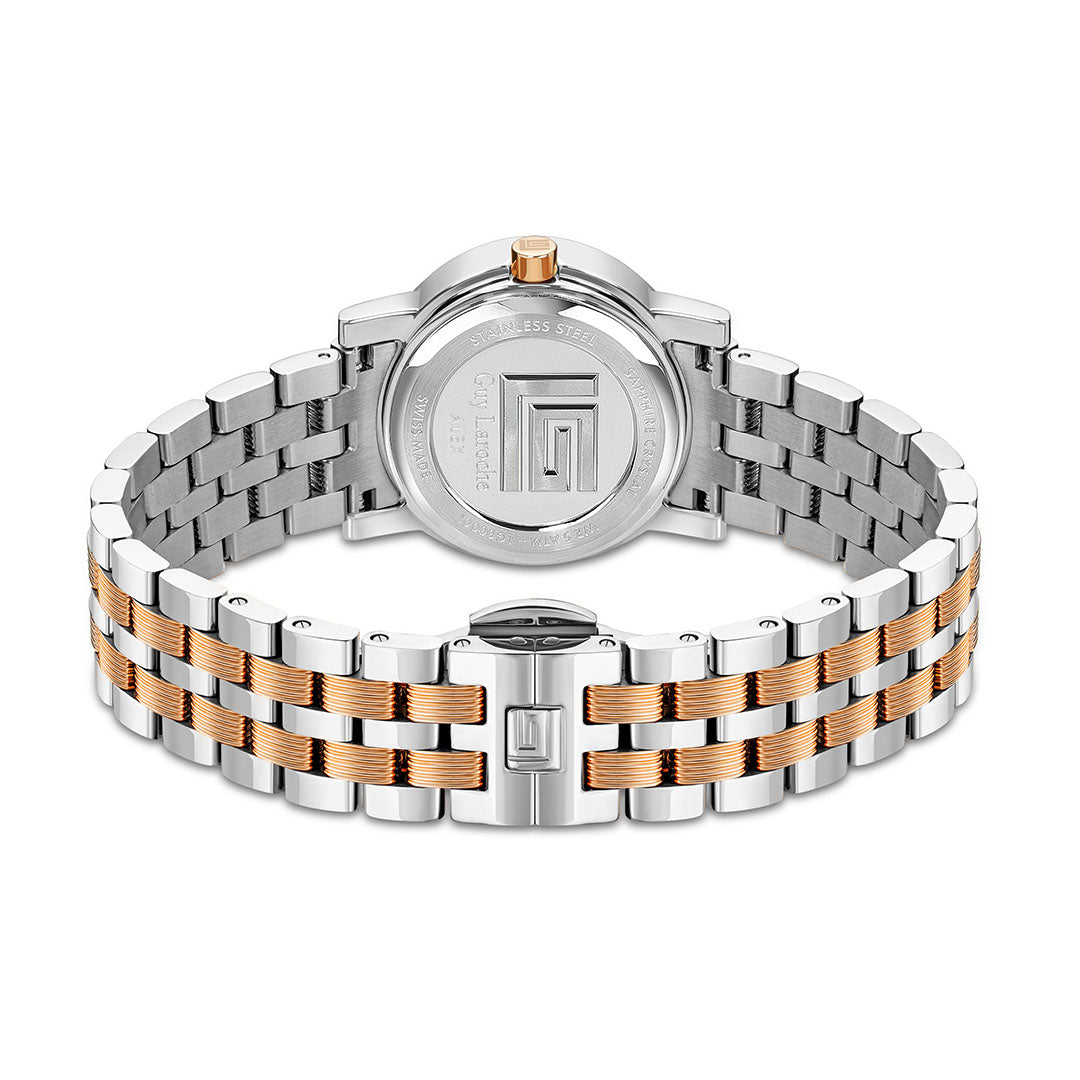 Guy Laroche Alex 3 Hands Round Dial White  SWISS MADE Watch for Women - GLWLG0000123