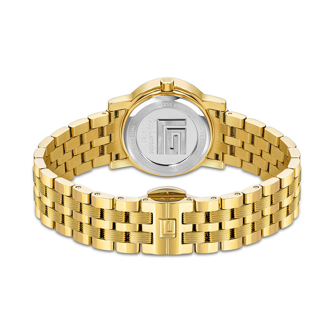 Guy Laroche Alex 3 HandsGold Round Dial  SWISS MADE Watch for Women - GLWLG0000124