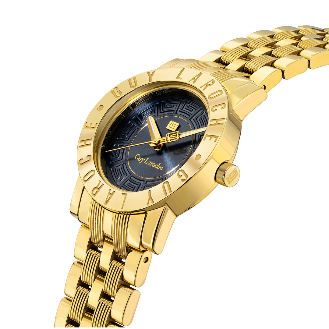 Guy Laroche Alex 3 Hands Blue Round Dial SWISS MADE Watch for Women - GLWLG0000126