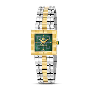 Guy Laroche Camille 2 Hands Square Green Dial  MOP SWISS MADE Watch for Women - GLWLG0000211
