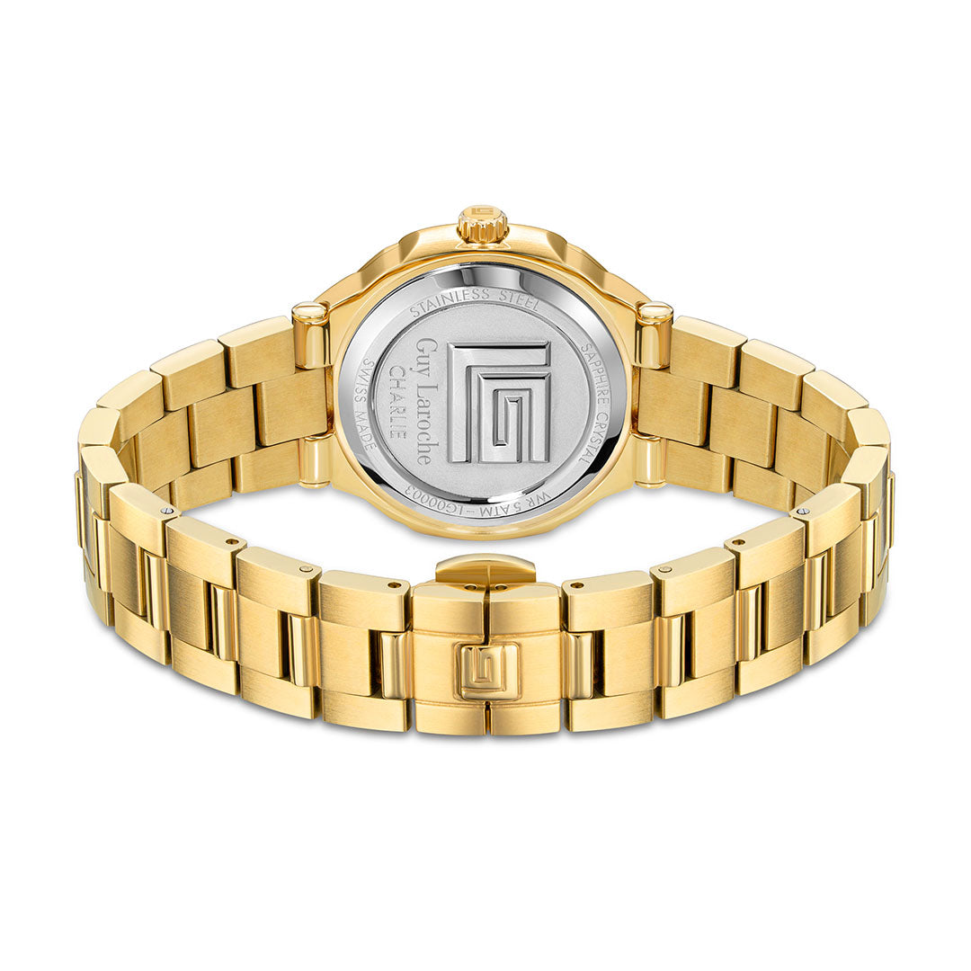 Guy Laroche Charlie 2 Hands Green Round Dial  SWISS MADE Watch for women - GLWLG0000314