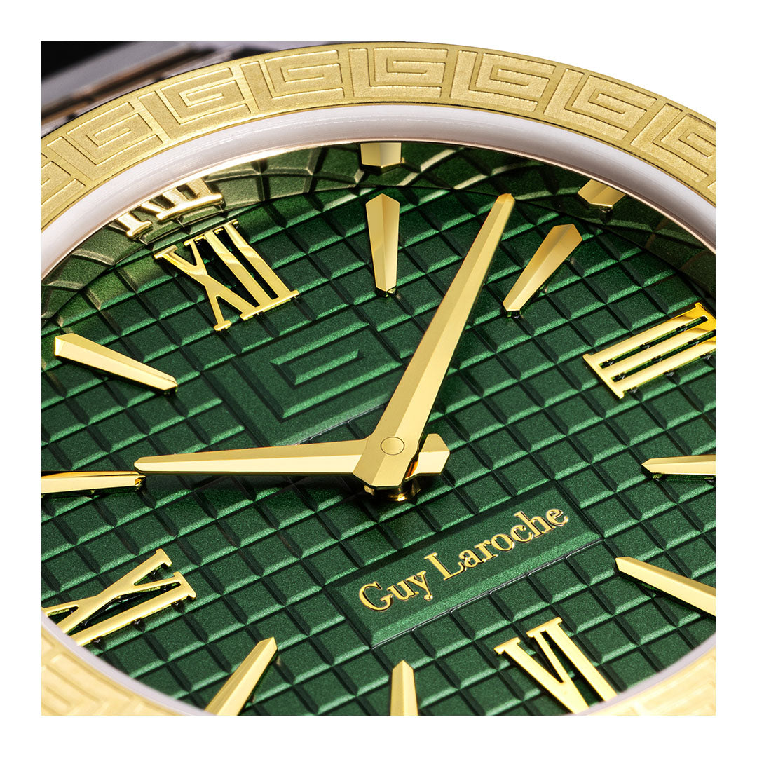 Guy Laroche Sacha 2 Hands Green Round Dial SWISS MADE Watch for Women - GLWLG0000415