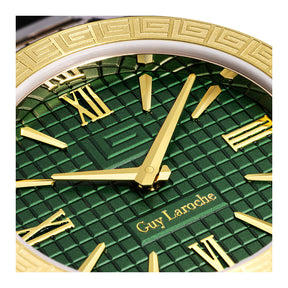 Guy Laroche Sacha 2 Hands Green Round Dial SWISS MADE Watch for Women - GLWLG0000415
