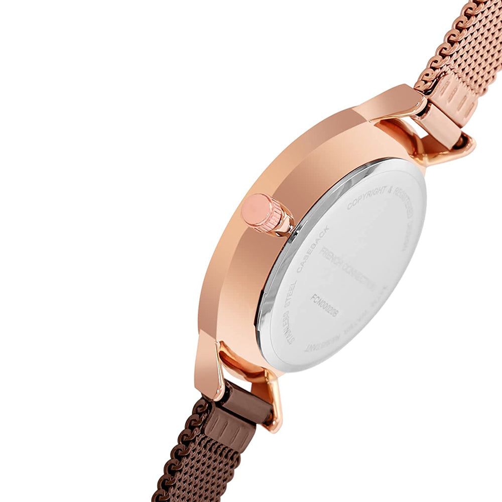 French Connection Analog Rose Gold Dial Women's Watch-FCN00020B