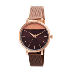 French Connection Analog Rose Gold Dial Women's Watch-FCN00020B
