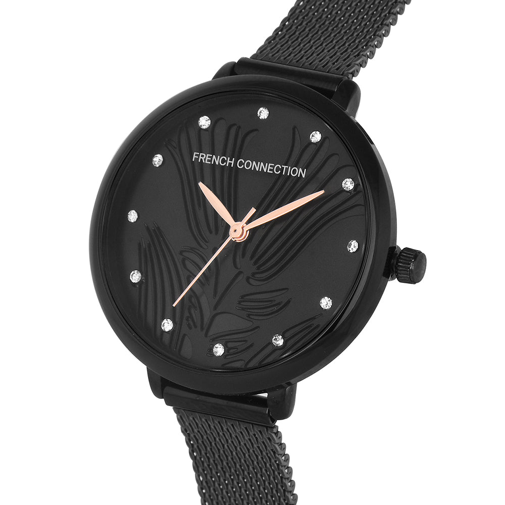 French Connection Analog Black Dial Women's Watch-FCL0007B-R