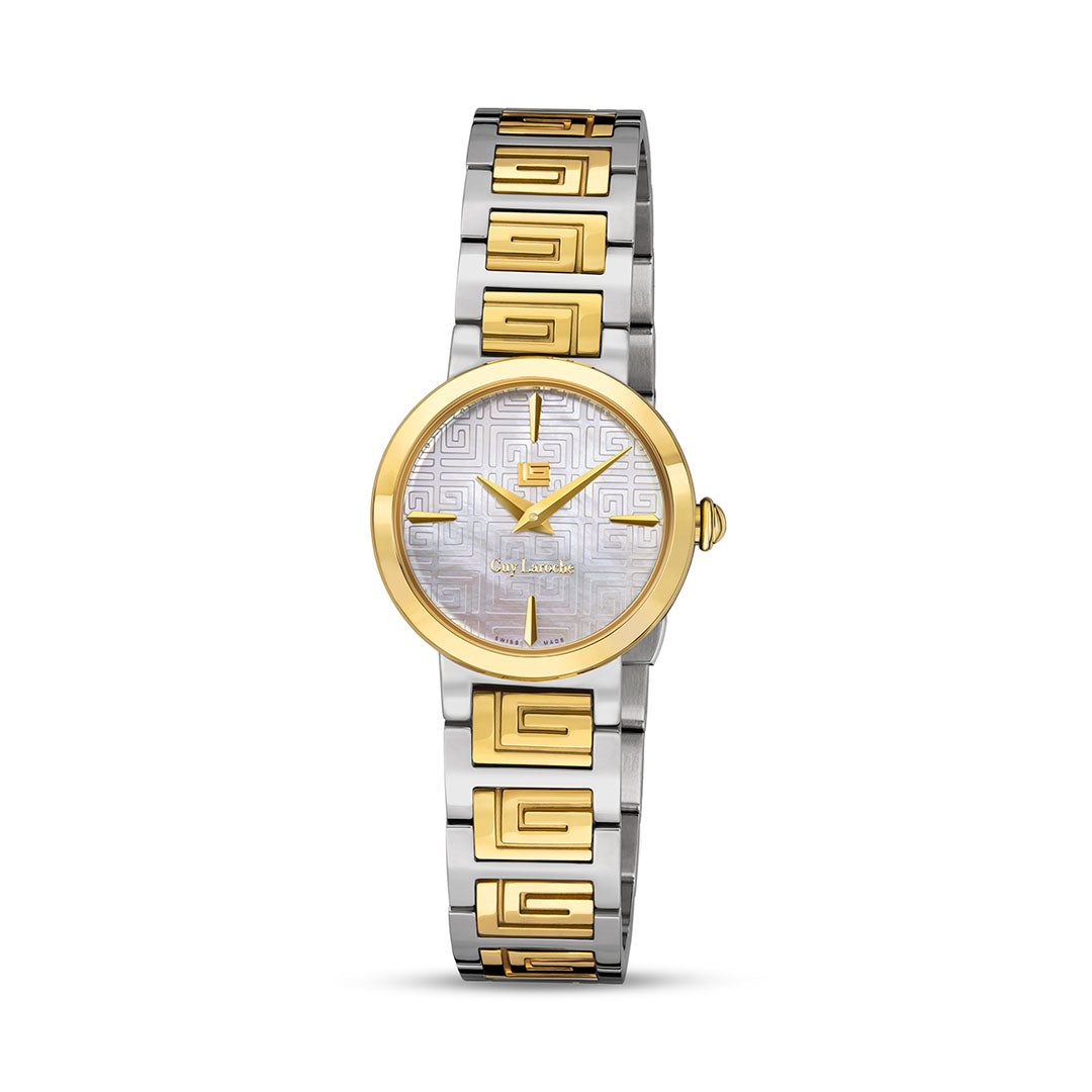 Guy Laroche Ariane 2 Hands Round Dial MOP SWISS MADE Watch for Women - GLWLG0001001