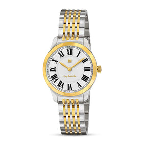 Guy Laroche Louis 2 Hands White Round Dial SWISS MADE Watch for Women - GLWLG0001105