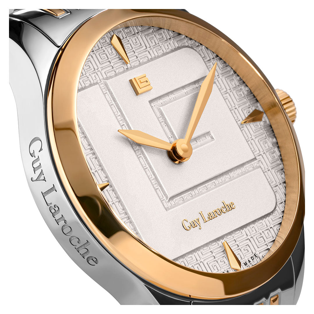 Guy Laroche Maxime 2 Hands White Round Dial SWISS MADE Watch for Women - GLWLG0001206