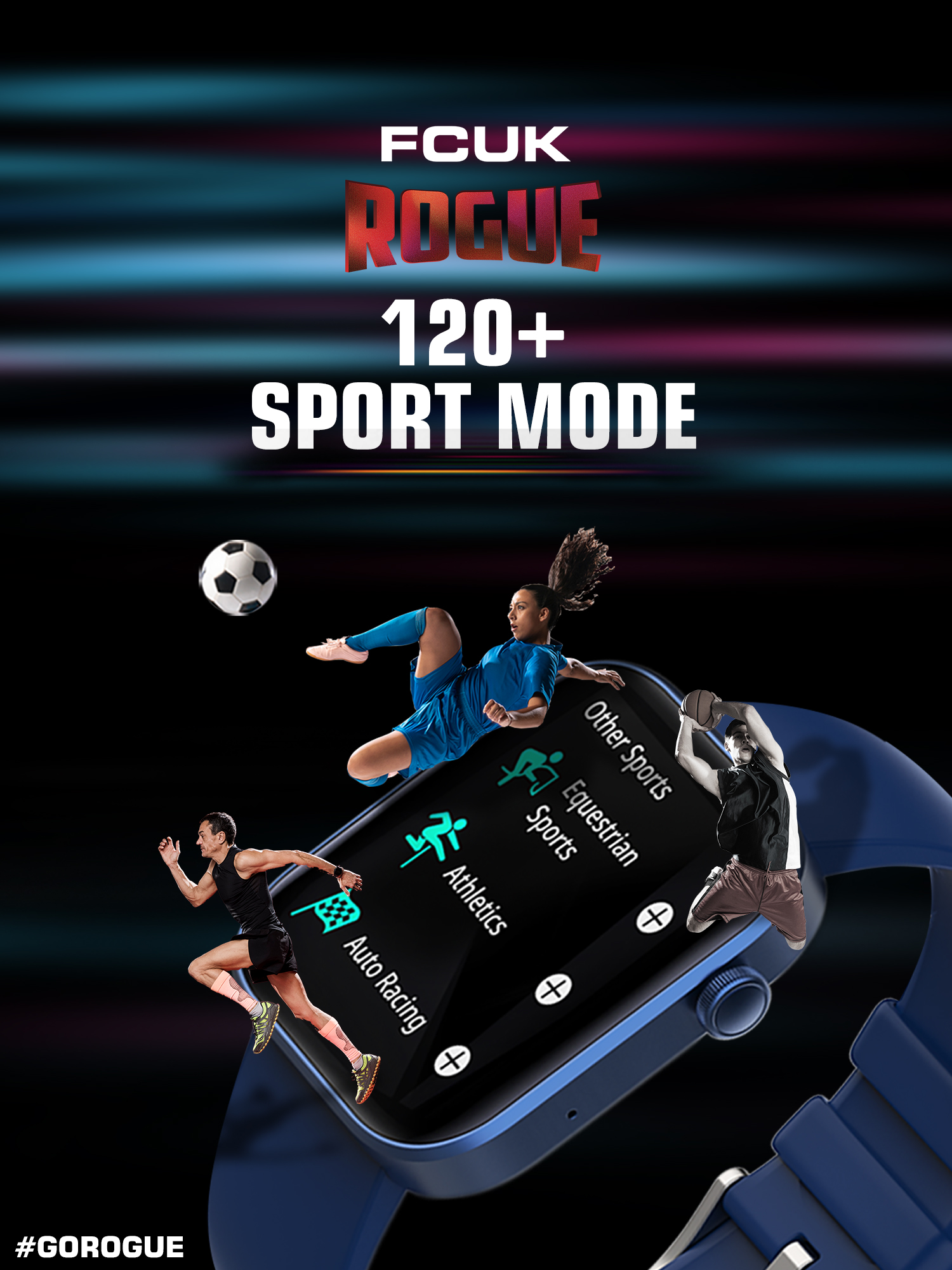 FCUK Rogue Full Touch Smartwatch- FCSW06-A