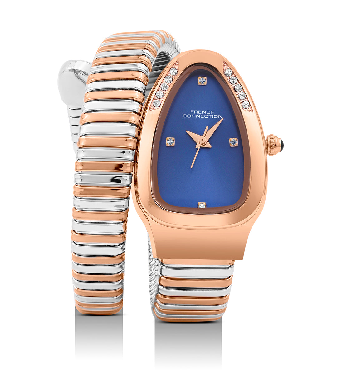 The Mystic Curve 2.0 Women’s Wrap Around Strap Analogue Watch | Blue Oval Dial Trendy Watch - FCN0132URTM