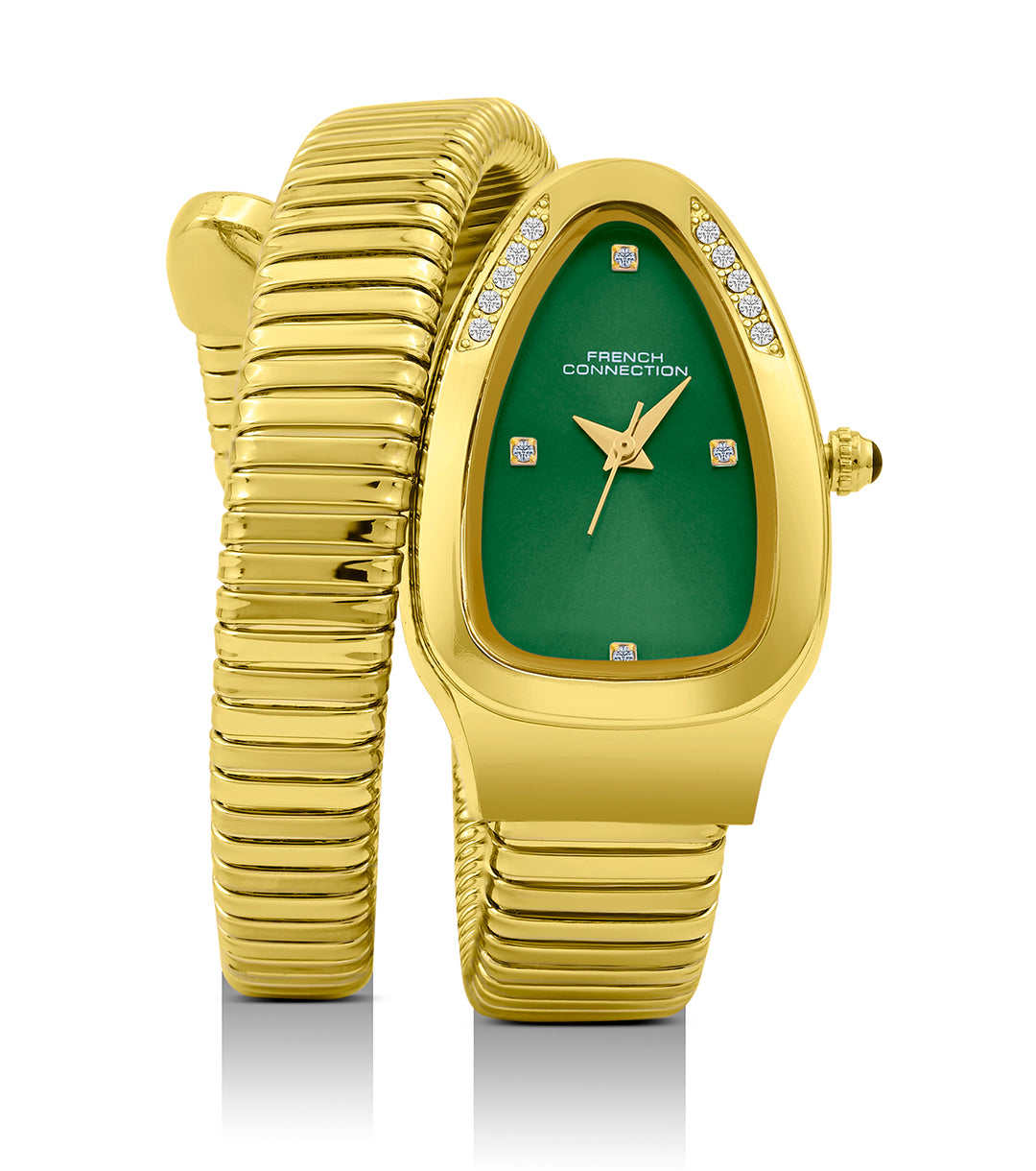 The Mystic Curve 2.0 Women’s Wrap Around Strap Analogue Watch | Green Patterned Dial Trendy  Watch - FCN0132NGM