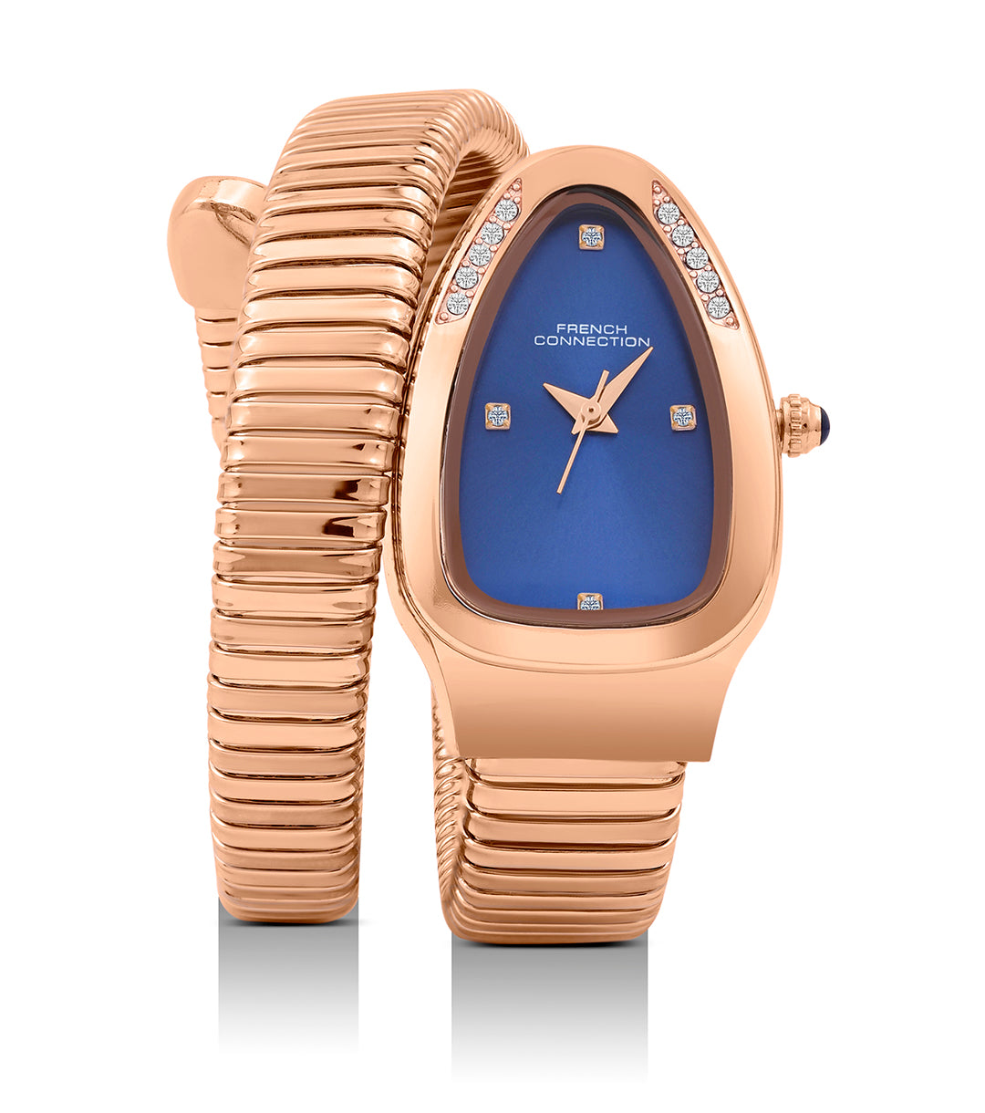 The Mystic Curve 2.0 Women’s Wrap Around Strap Analogue Watch | Royal Blue Oval Dial Trendy Watch - FCN0132URGM