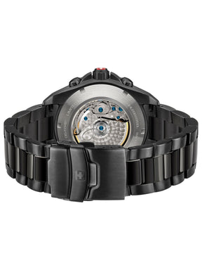 Swiss-Military-Hanowa HANS NOLL Automatic Chronograph Watch with Black Dial & Black Stainless Steel Bracelet for Mens -05-5342.13.007