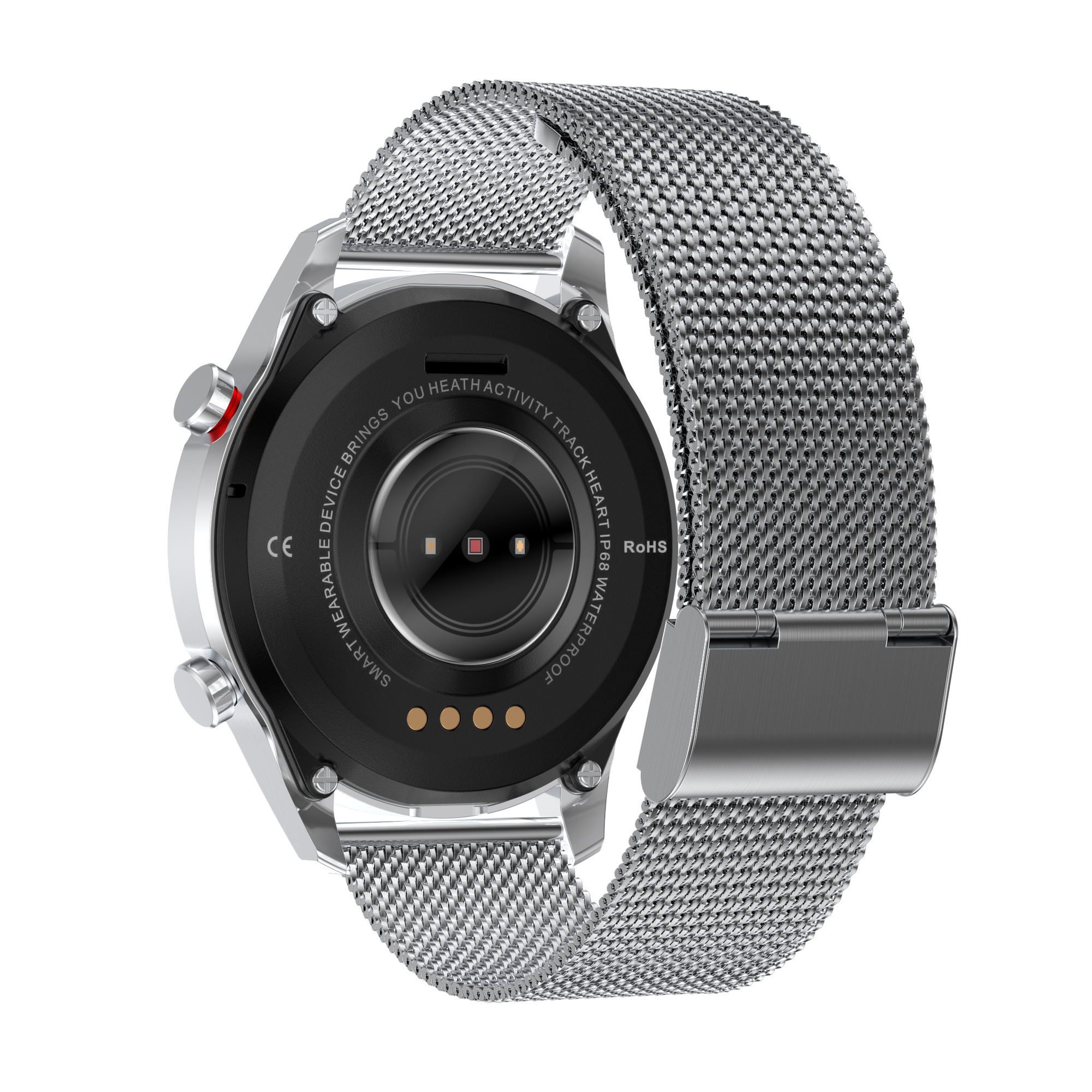 French Connection Silver Mesh Unisex Smartwatch-L19-E