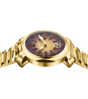 GaGà Milano Watch Manual Winding Mechanical 44mm Yellow Gold Swiss Made watch for Unisex - 4014MN01Y0STSY0