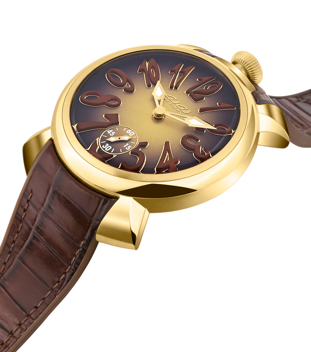 GaGà Milano Manual Winding Mechanical Movement Brown Dial - 4014MN01Y0YLBN0 Swiss Made watch for Unisex