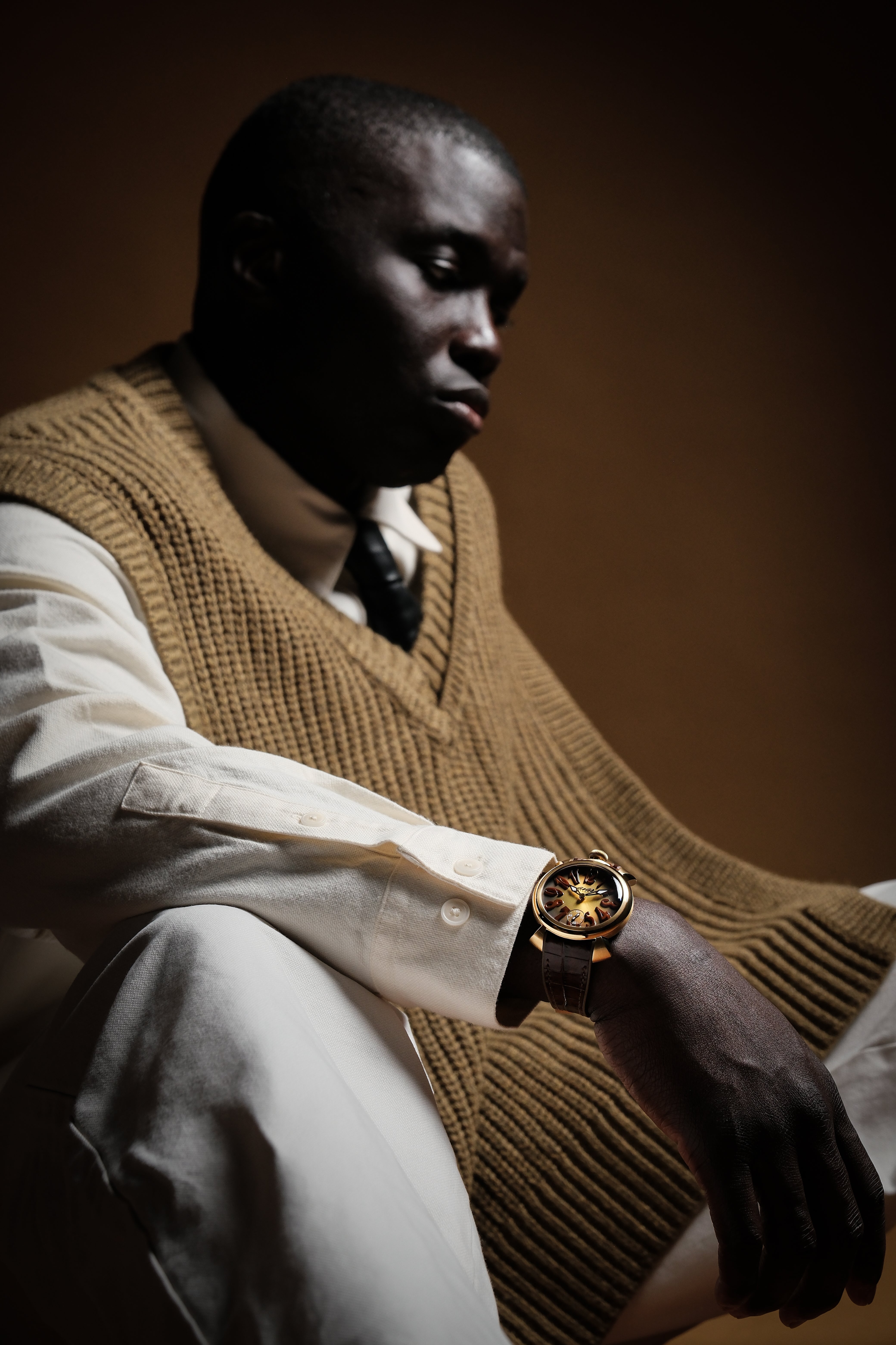 GaGà Milano Manual Winding Mechanical Movement Brown Dial - 4014MN01Y0YLBN0 Swiss Made watch for Unisex