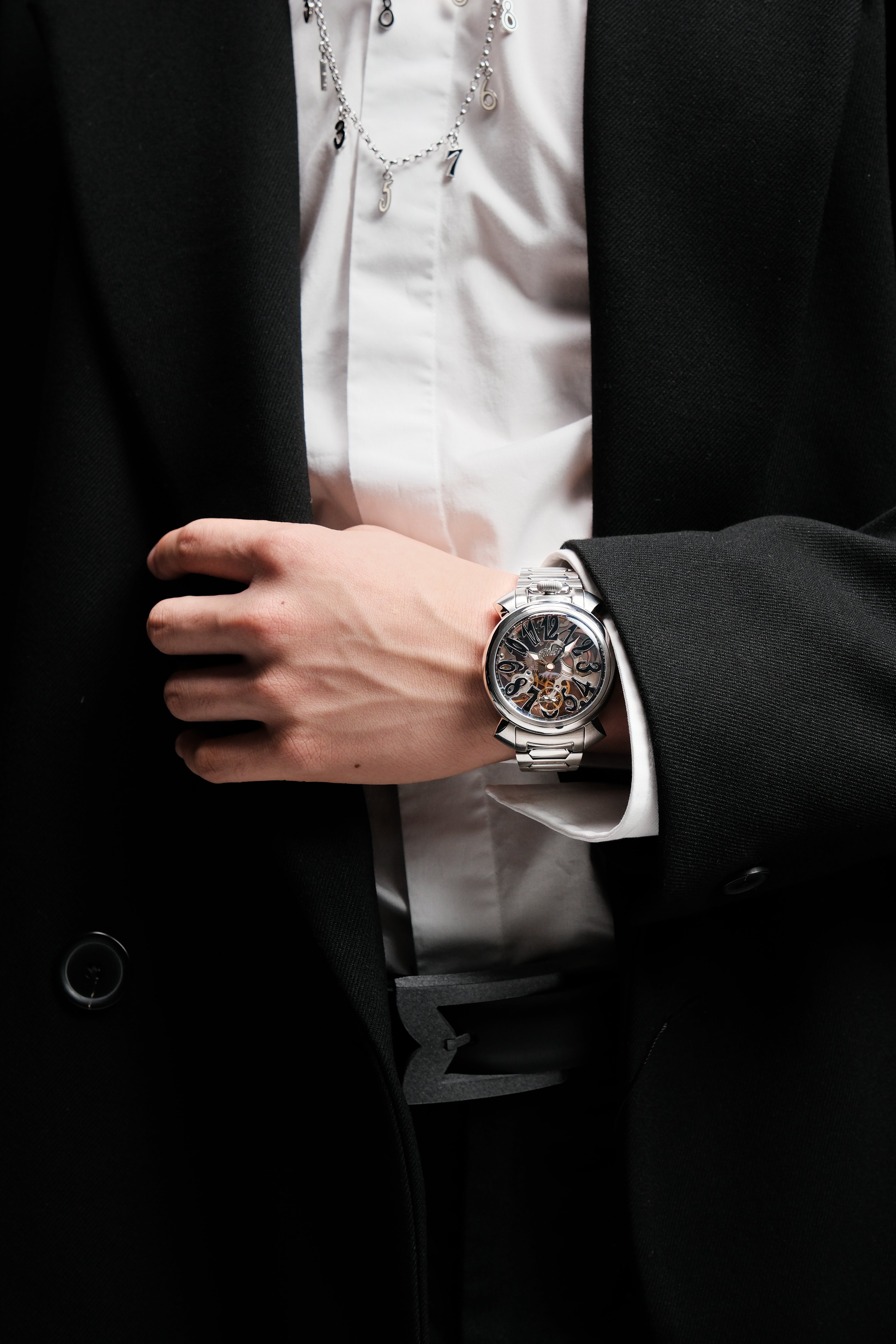 GaGà Milano Watch Manual Winding Mechanical 44mm Skeleton Dial Swiss Made watch for Unisex - 4310SK01S0STST0