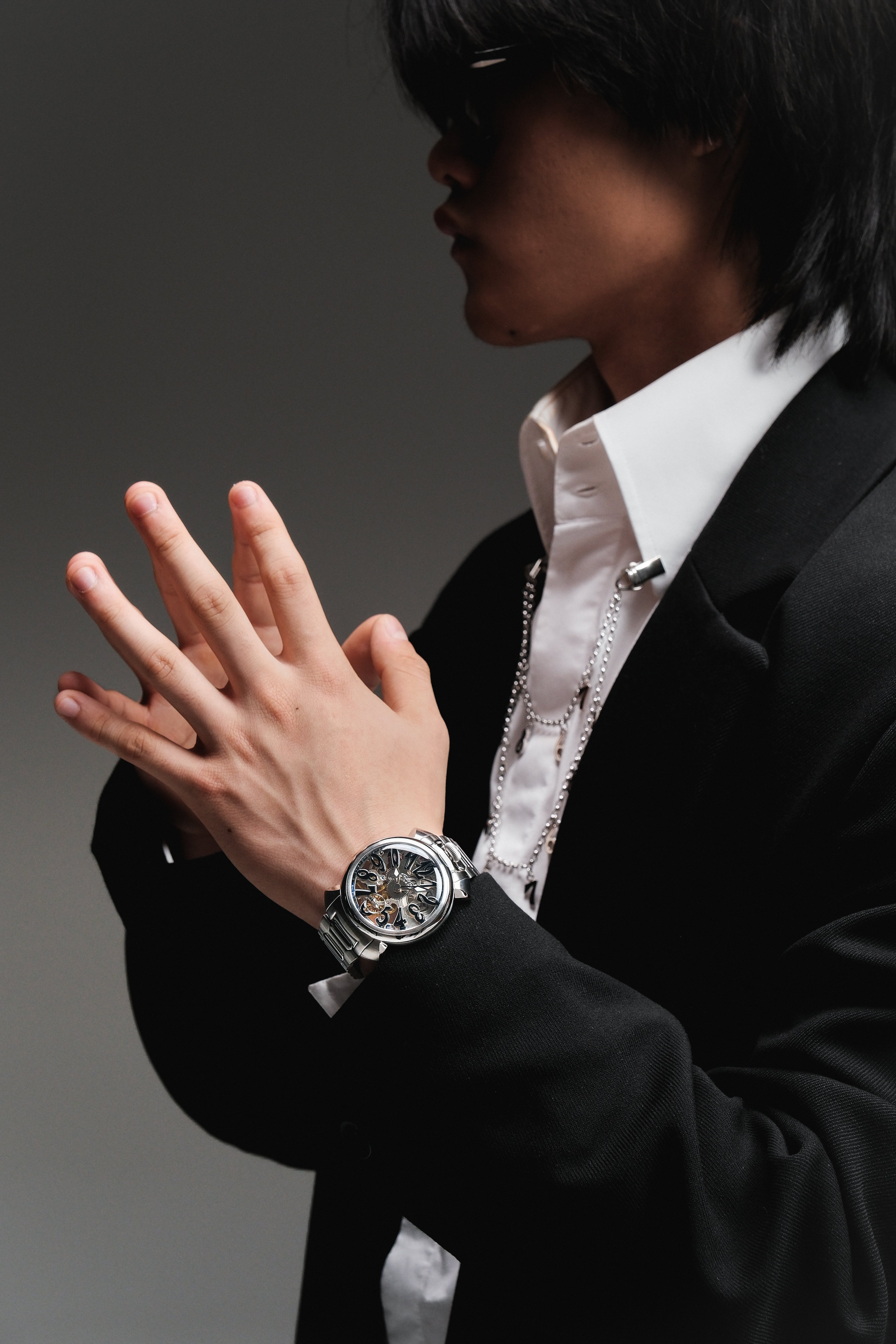 GaGà Milano Watch Manual Winding Mechanical 44mm Skeleton Dial Swiss Made watch for Unisex - 4310SK01S0STST0