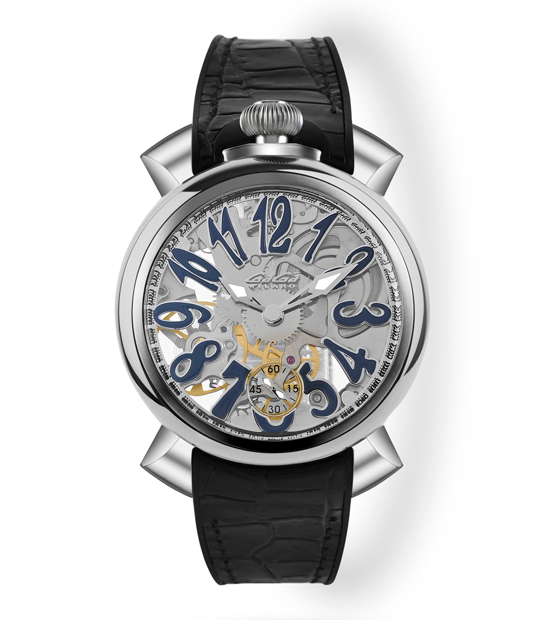 GaGà Milano Watch Manual Winding Mechanical 44mm  Swiss Made watch for Unisex - 4310SK01S0YLBK0