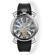 GaGà Milano Watch Manual Winding Mechanical 44mm  Swiss Made watch for Unisex - 4310SK01S0YLBK0