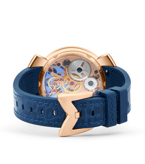 GaGà Milano Manual Winding Mechanical Movement Blue Dial - 4311SK01R0YLBL0 Swiss Made watch for Unisex
