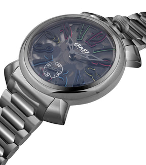 GaGà Milano Watch Manual Winding Mechanical 44mm Grey Swiss Made watch for Unisex - 4313SK01U0STSP0