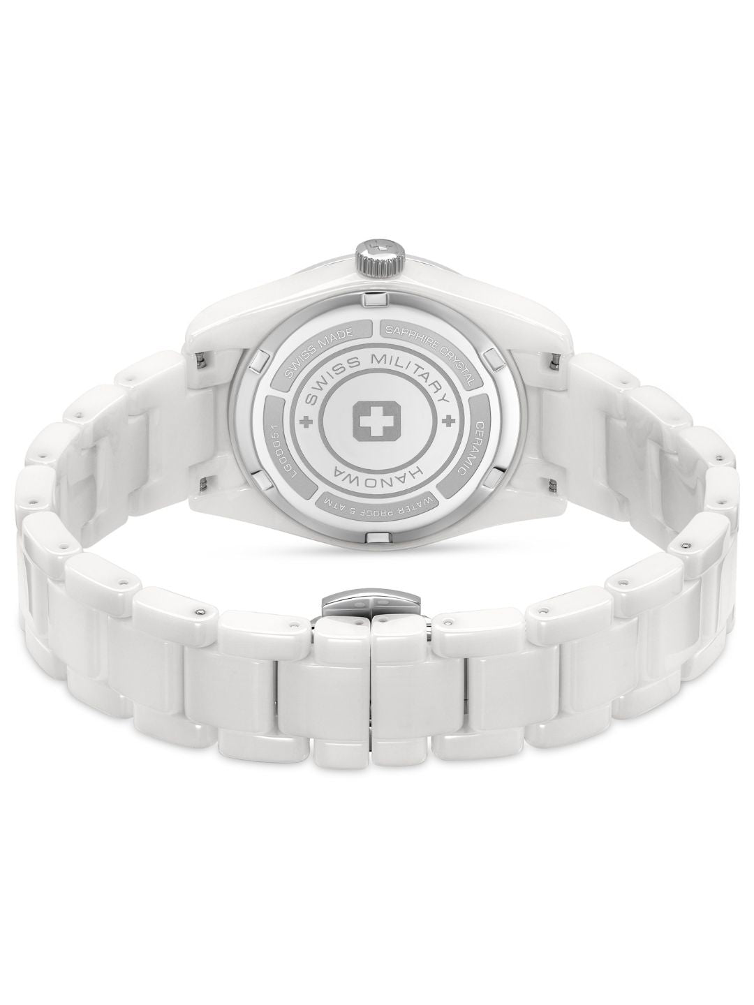 Swiss Military Hanowa SMWLG0005101 White Mother of Pearl Dial White Ceramic WoMen's Watch
