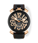 GaGà Milano Multicolor Round Black Dial Manual Winding Mechanical Classic Design Swiss Made watch for Men - 5014MN01KRLAKM0