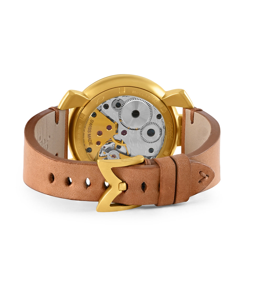 GaGà Milano Blue Round Dial Manual Winding Mechanical Classic Design Swiss Made watch for Men - 5114RD01Y0CWNM0