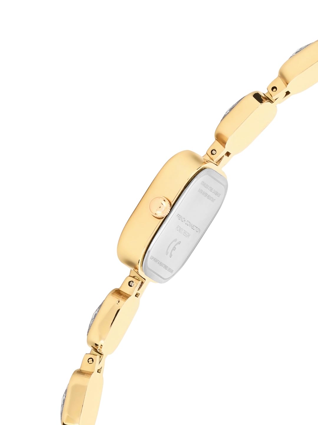 French Connection Auroraé White Dial with Gold Strap Womens Analog Watch | FCN0178SGM