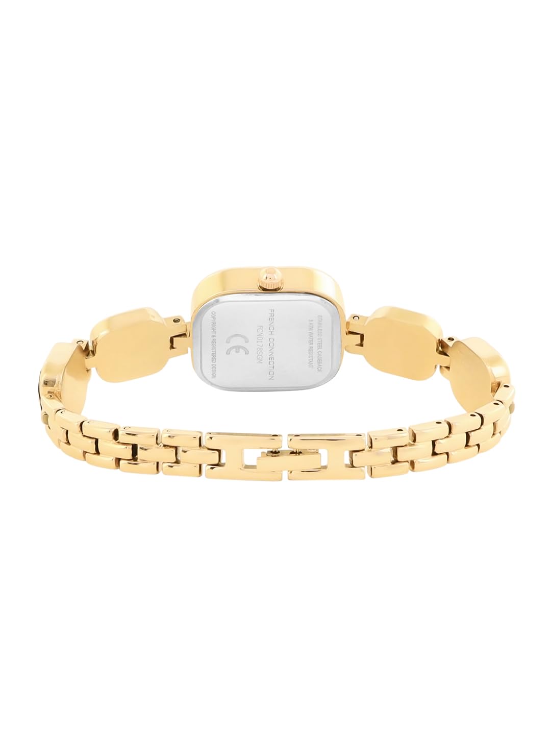 French Connection Auroraé White Dial with Gold Strap Womens Analog Watch | FCN0178SGM